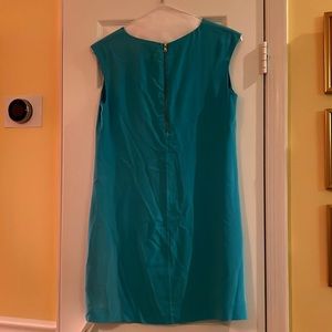 Turquoise light shift dress